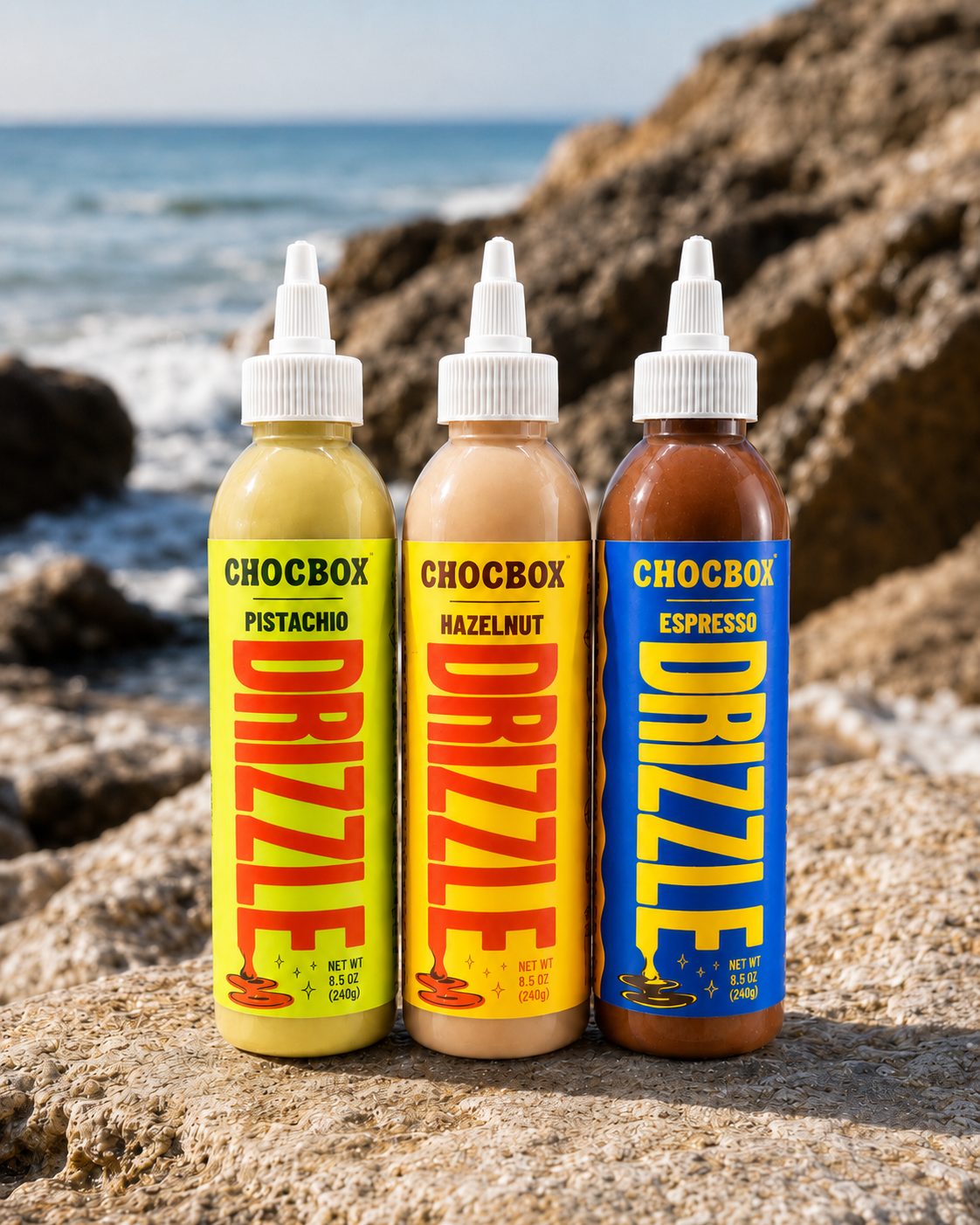 ポチ　トゥースペースト Chocbox Drizzles - Pistachio, Hazelnut and Espresso (8oz or 17oz