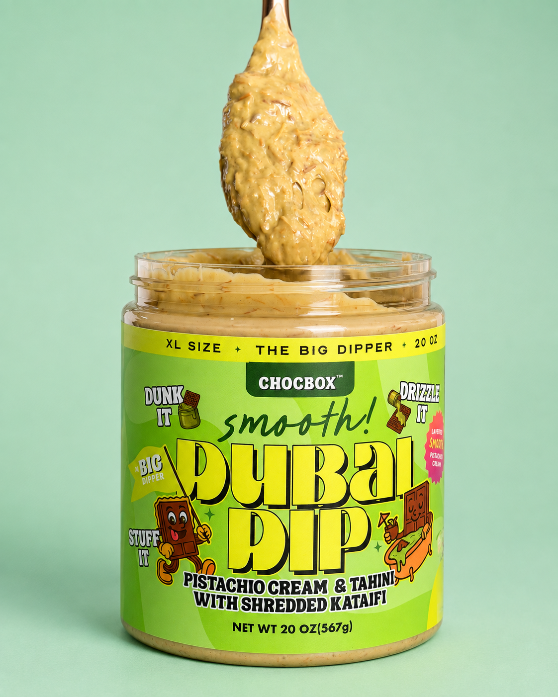 Smooth Pistachio Cream Dubai Dip