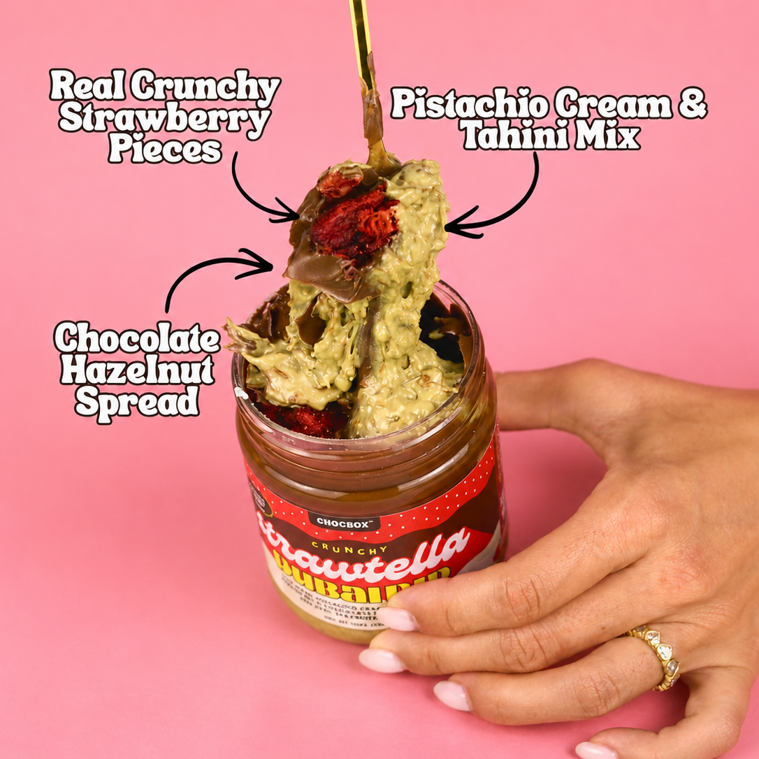 Strawtella Dubai Dip 12 oz – Chocbox LA