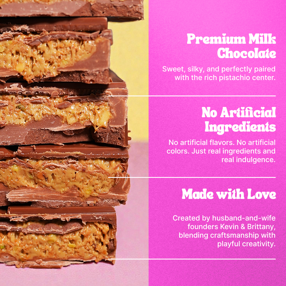 Chocbox Dubai Milk Chocolate Bar & Strawberry Crunch Bars