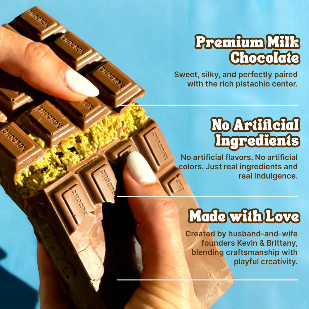 Pistachio Knafeh Stuffed Chocolate Kit With Reusable Chocolate Bar Mold