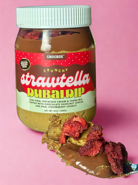 Strawtella Dubai Dip 12 oz – Chocbox LA