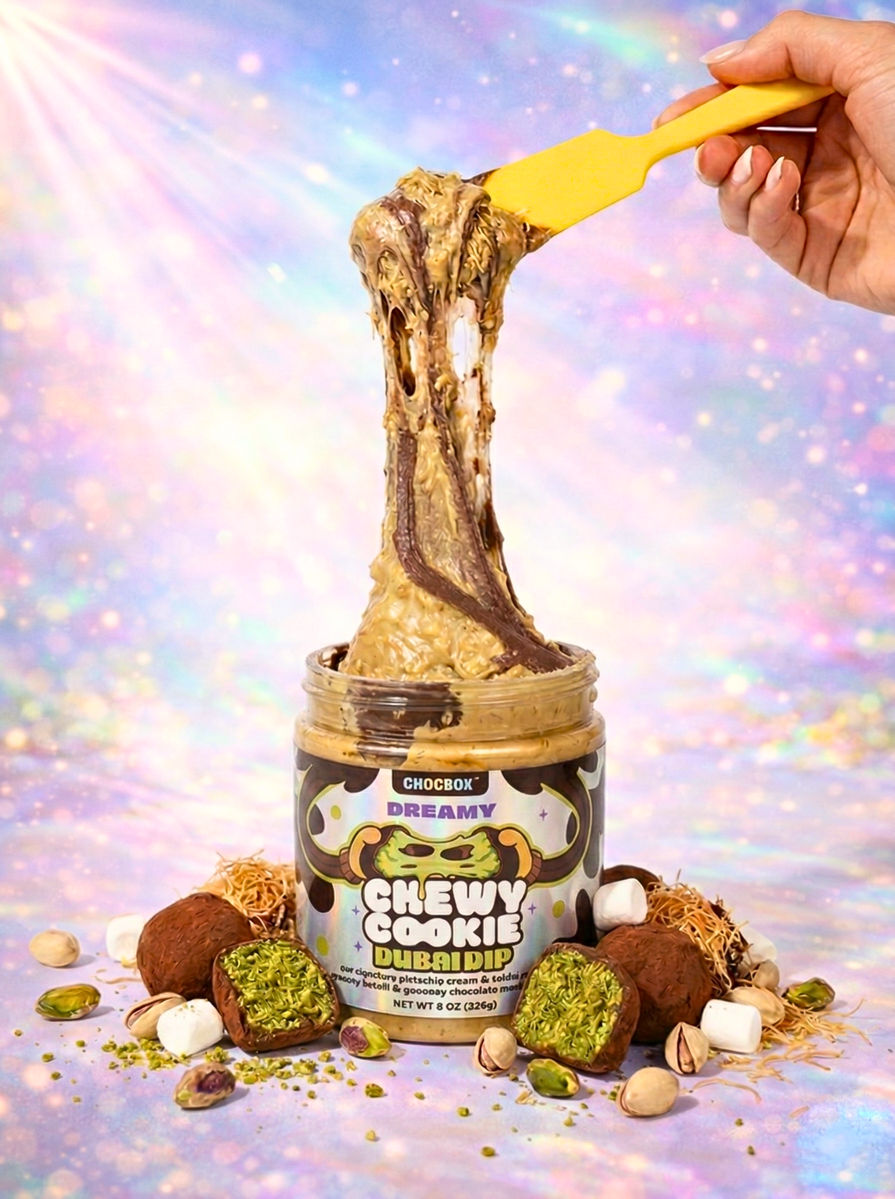 Chewy Cookie Dubai Dip – Chocbox LA Chewy Cookie Dubai Dip – Chocbox LA
