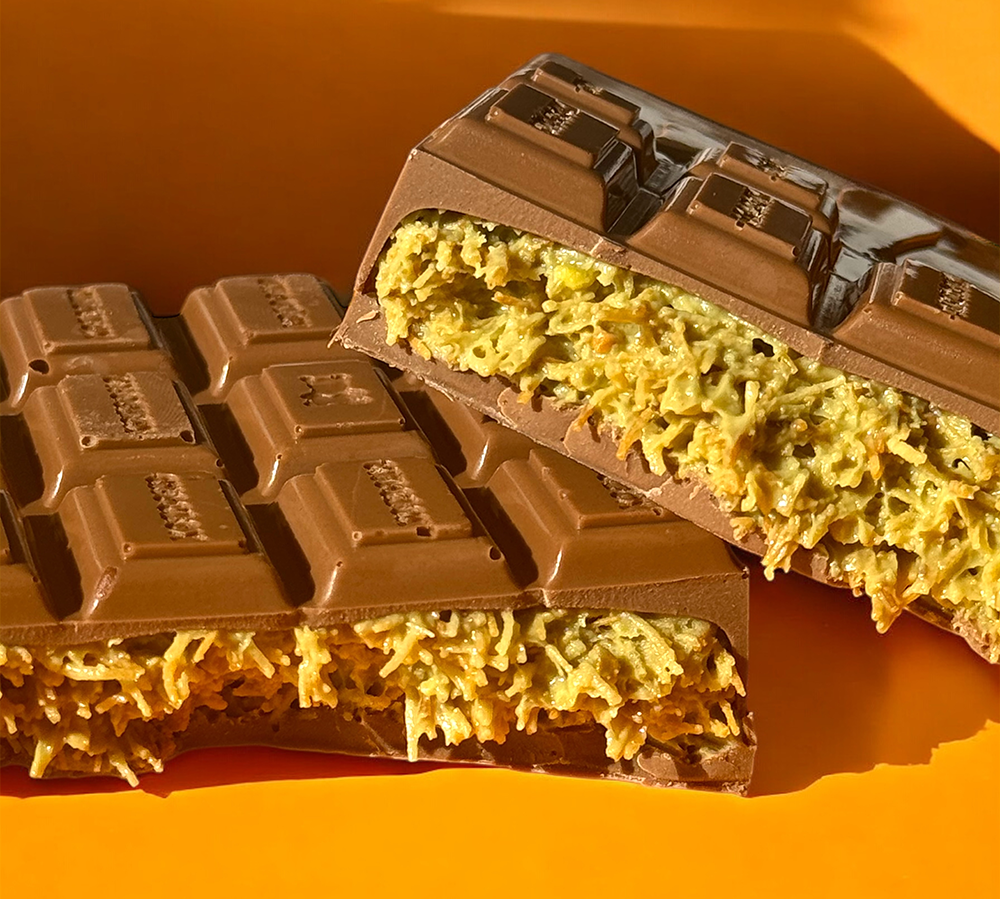 Pistachio knafeh Dubai chocolate bar kit with reusable mold by Chocbox