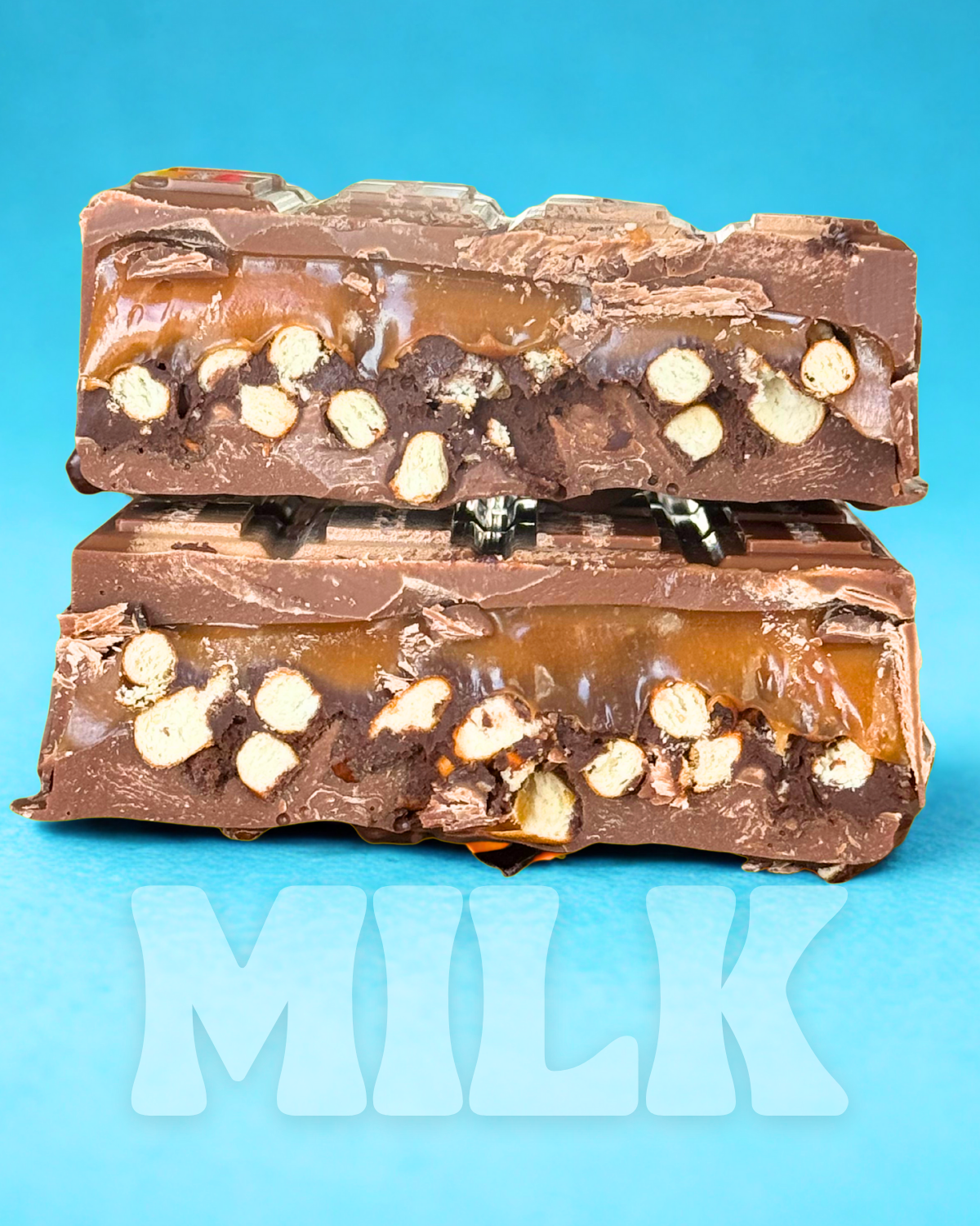 🎁 *REFILL* Twisted Caramel Stuffed Chocolate Bar without Reusable Mold (100% off)